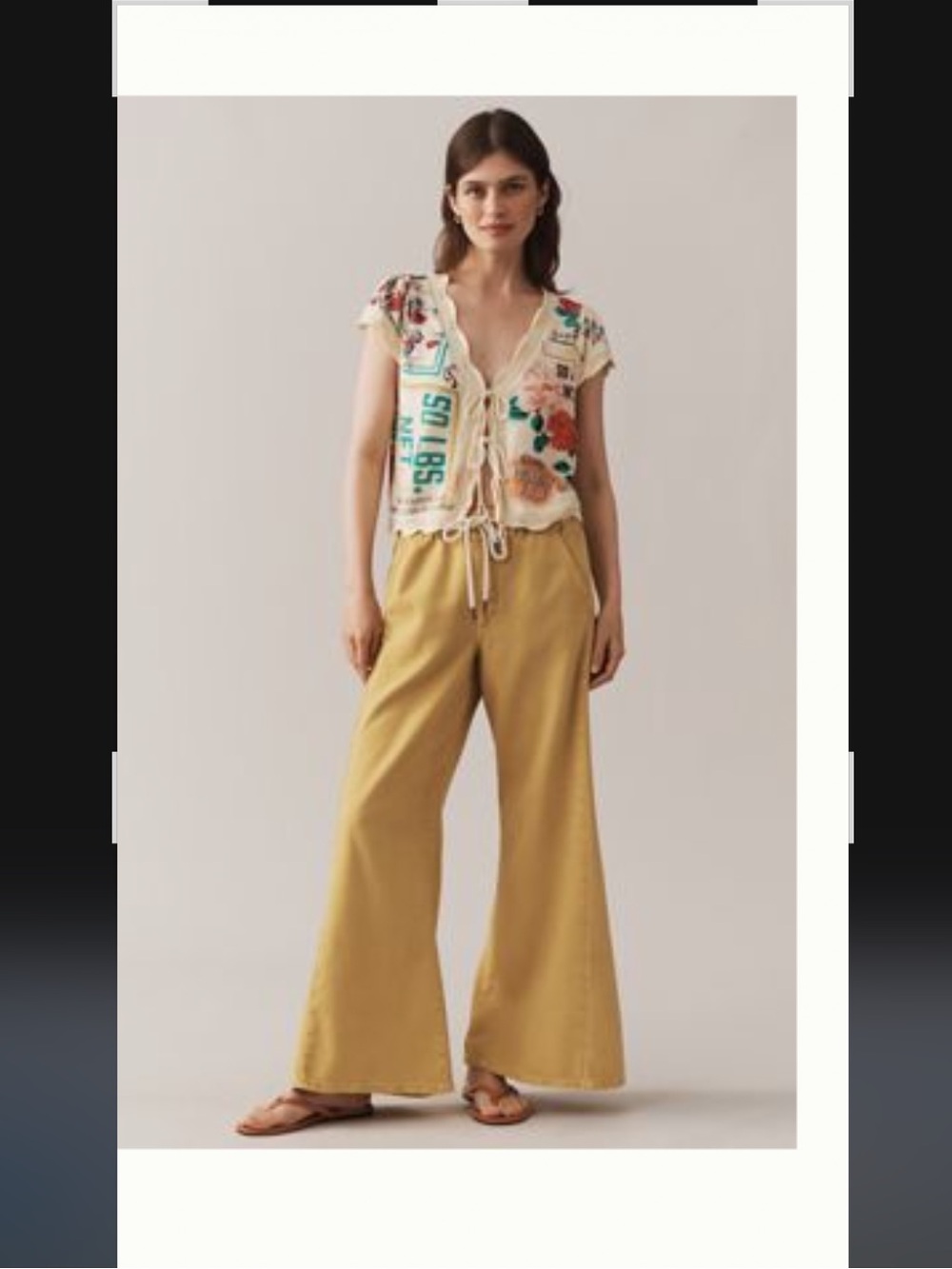 Pilcro Adi Pull-On Mid-Rise Flare Pants